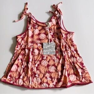 Girls Floral Sleeveless Top